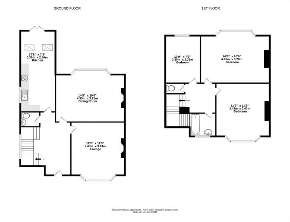 Floorplan for Westbourne Road, Stockton Heath, Warrington