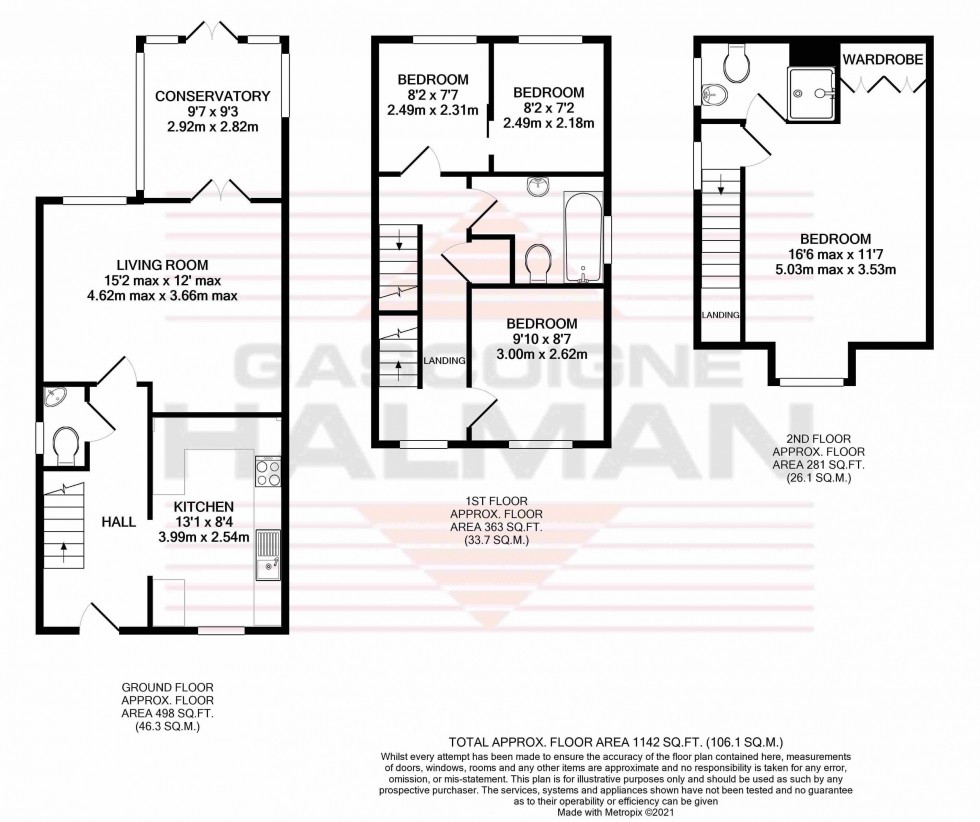Floorplan for Abbeyfield Close, Cale Green, Stockport
