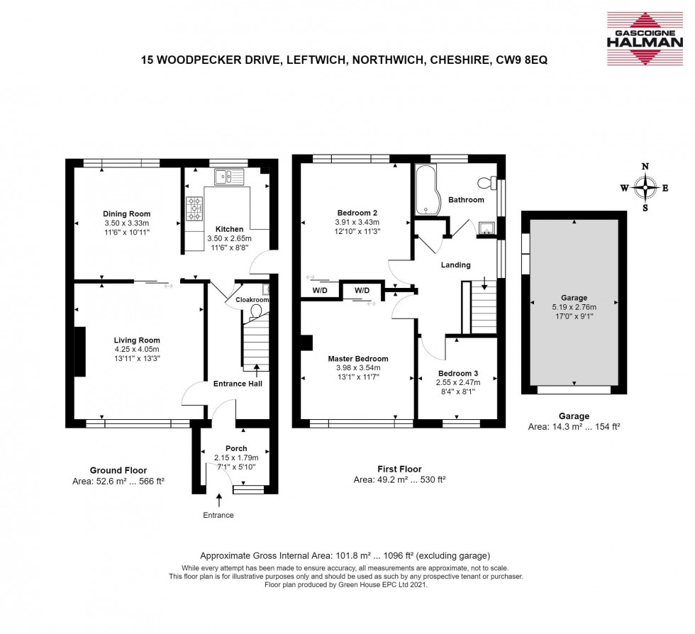 Floorplan for Woodpecker Drive, Northwich