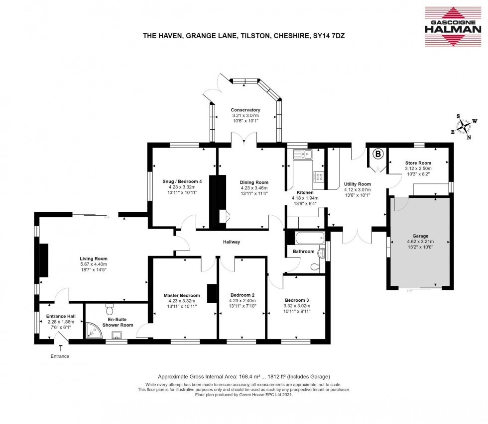 Floorplan for Grange Lane, Tilston