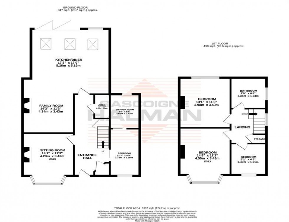 Floorplan for Rydal Avenue, Sale