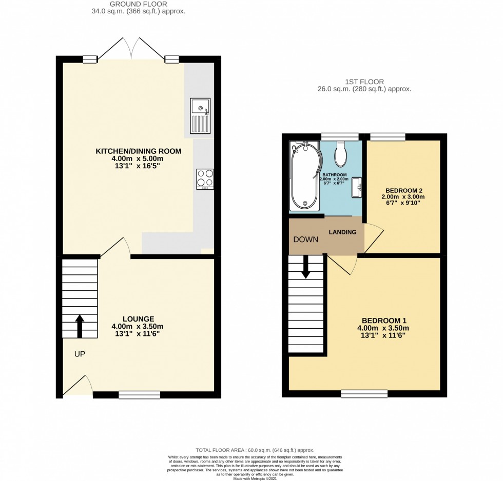 Floorplan for Eaton Road, Tarporley