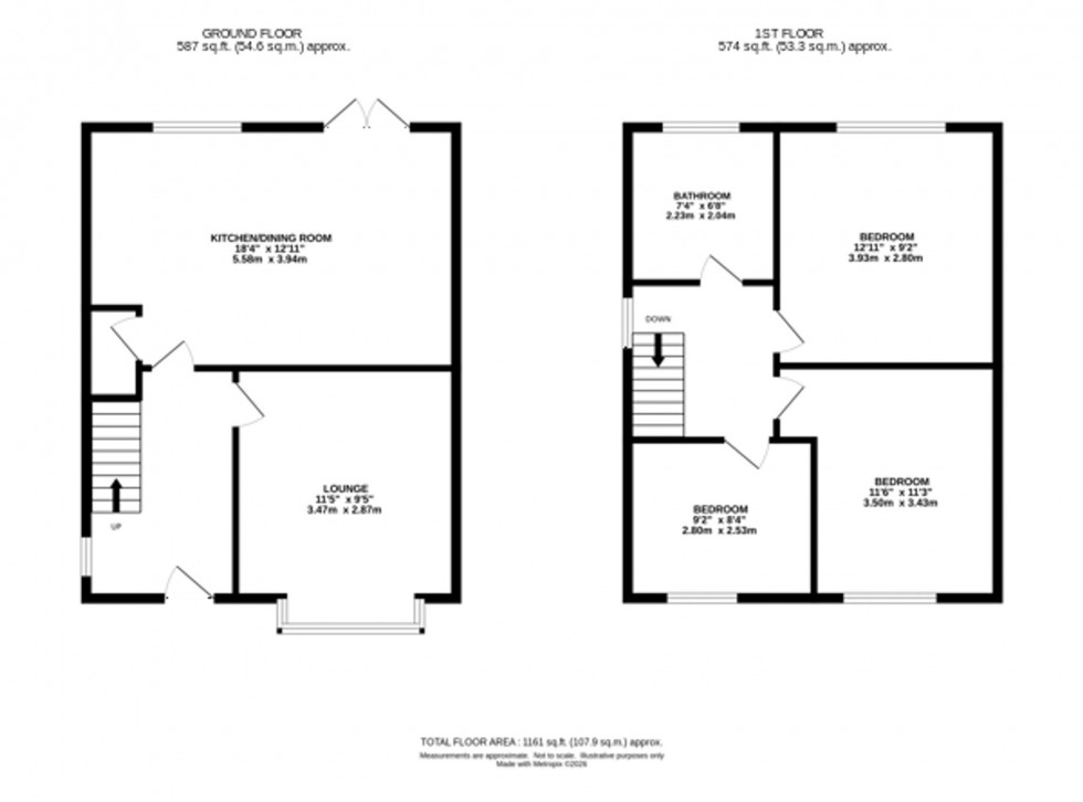 Floorplan for Congleton Road, Macclesfield, SK11