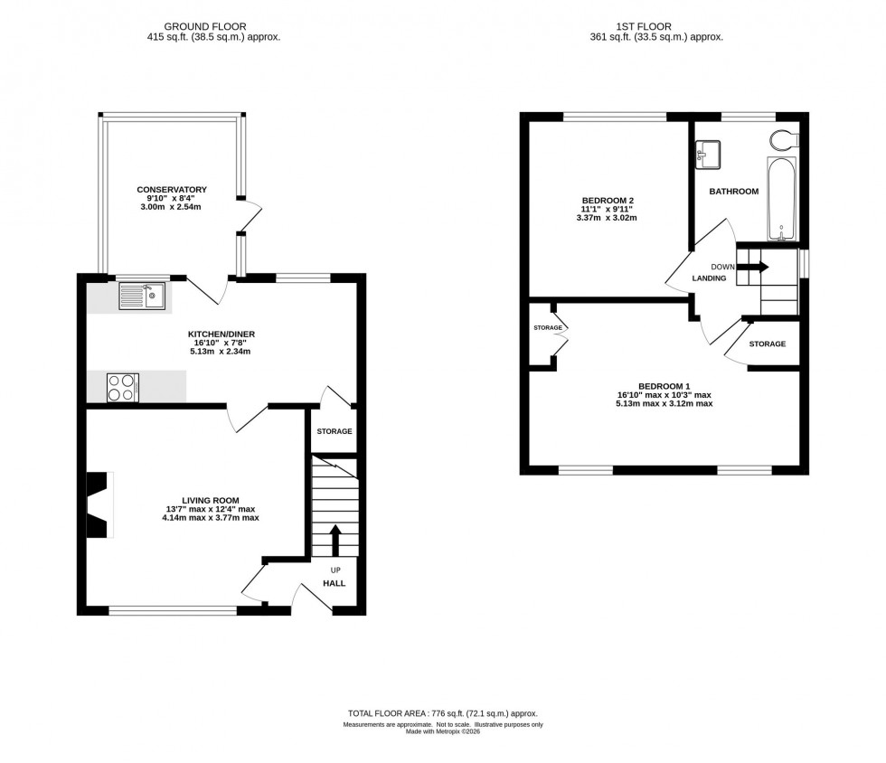 Floorplan for Bessancourt, Holmes Chapel, CW4