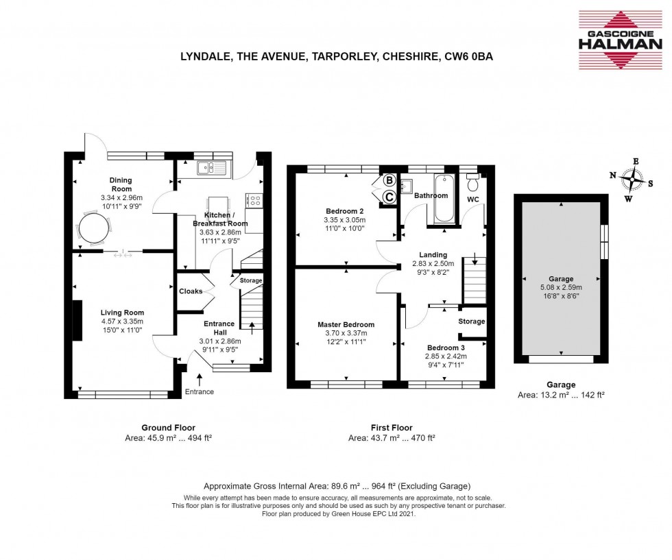 Floorplan for The Avenue, Tarporley