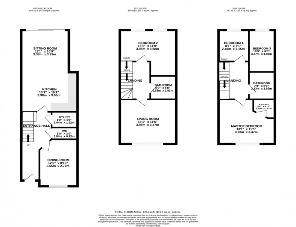 Floorplan for Springbank Gardens, Lymm
