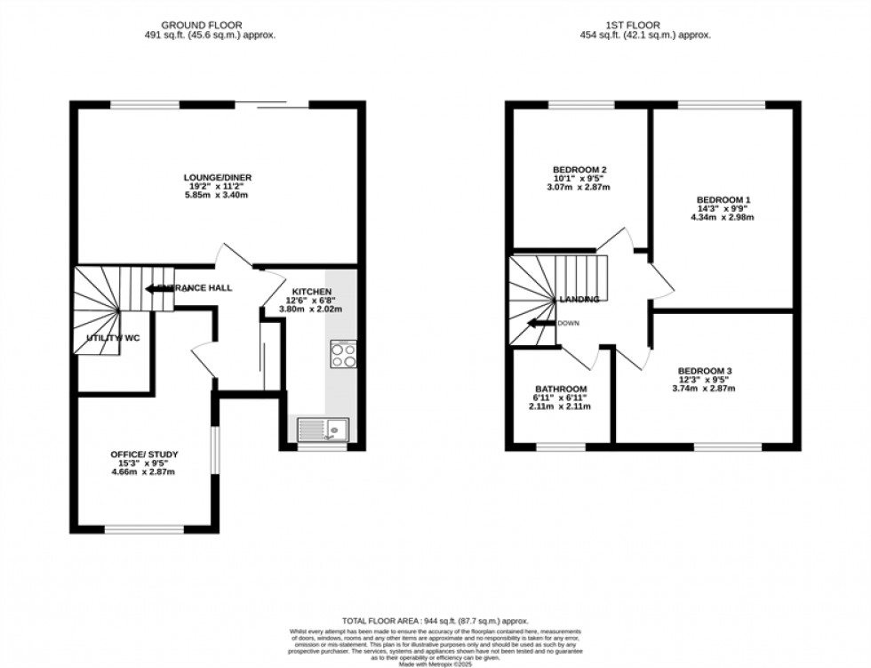 Floorplan for Crossfield Avenue, Lymm