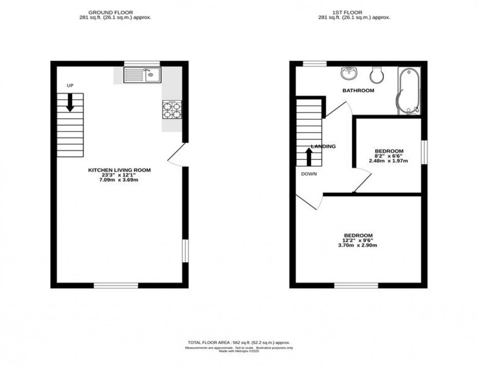 Floorplan for Market Street, Chapel-En-Le-Frith