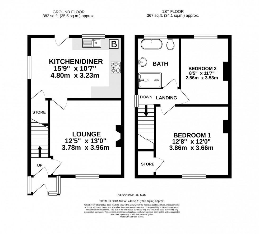 Floorplan for Barsbank Lane, Lymm