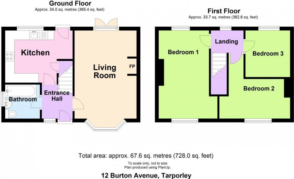 Floorplan for Burton Avenue, Tarporley