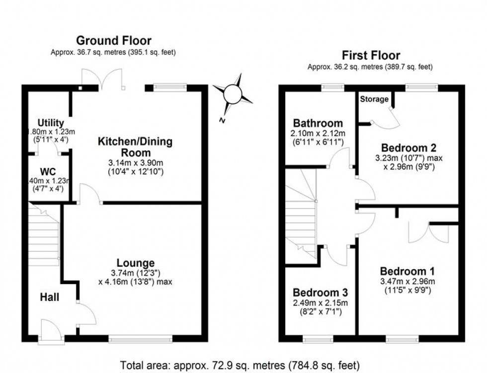 Floorplan for Waterside Drive, Frodsham