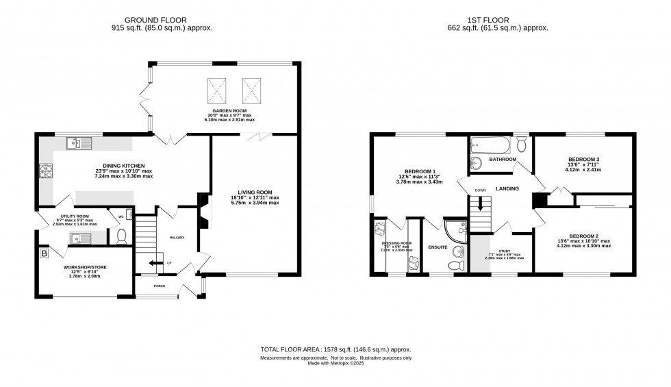 Floorplan for Woodlands Crescent, High Legh, Knutsford