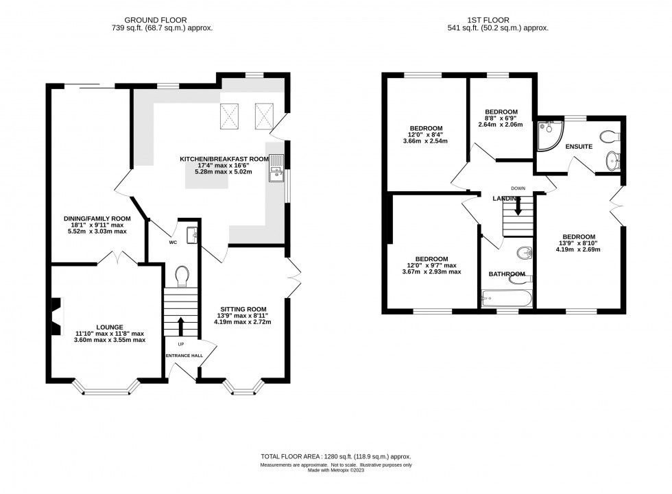 Floorplan for London Road, Holmes Chapel