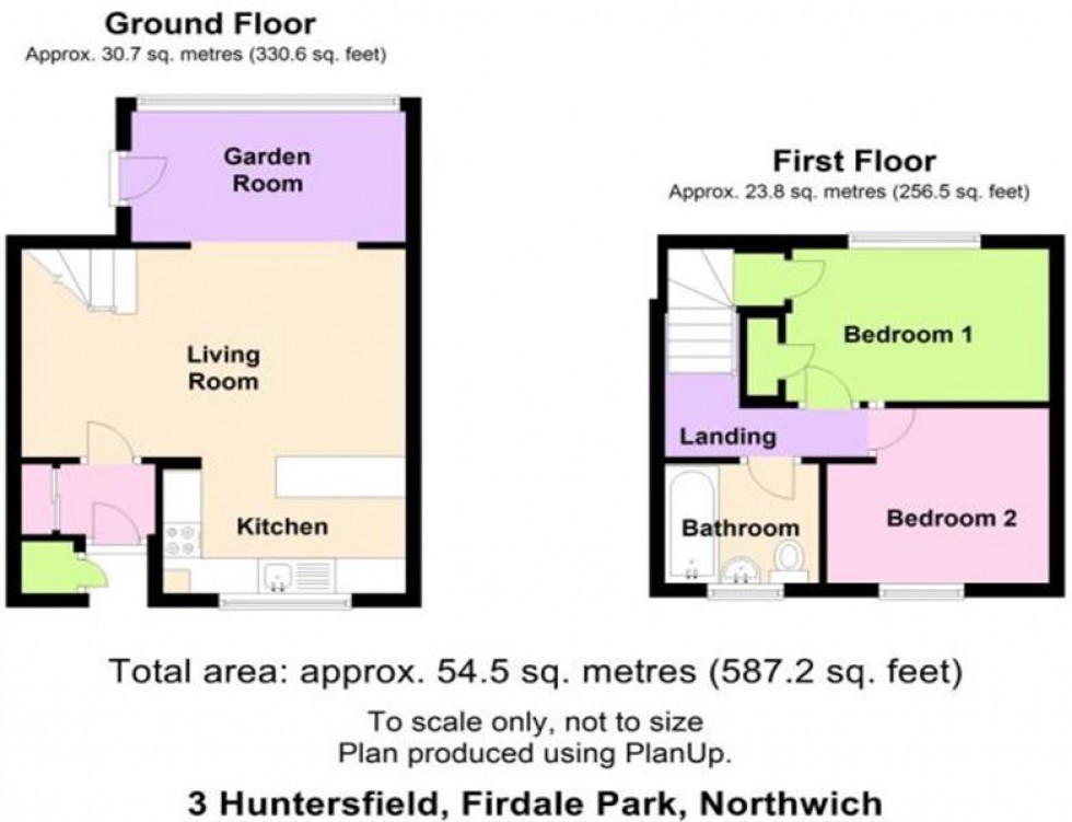 Floorplan for Huntersfield, Northwich