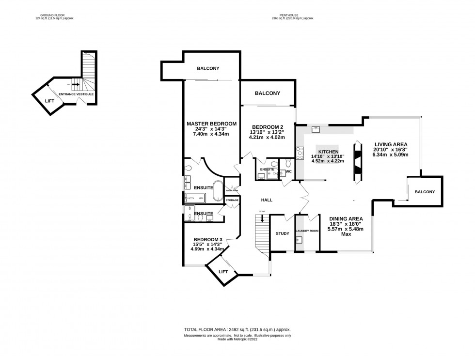 Floorplan for Le Ray Residence, Weston Road, Wilmslow