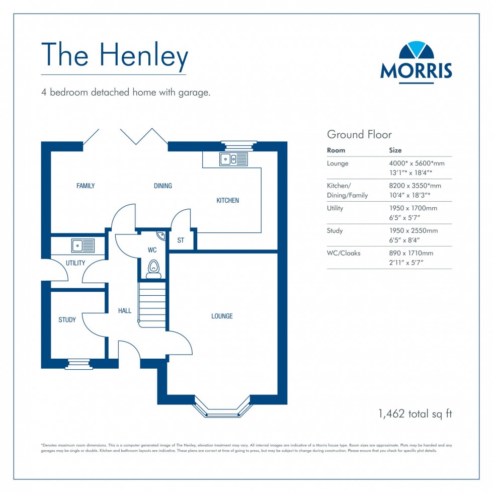 Floorplan for Chester Road, Preston On The Hill, WA4