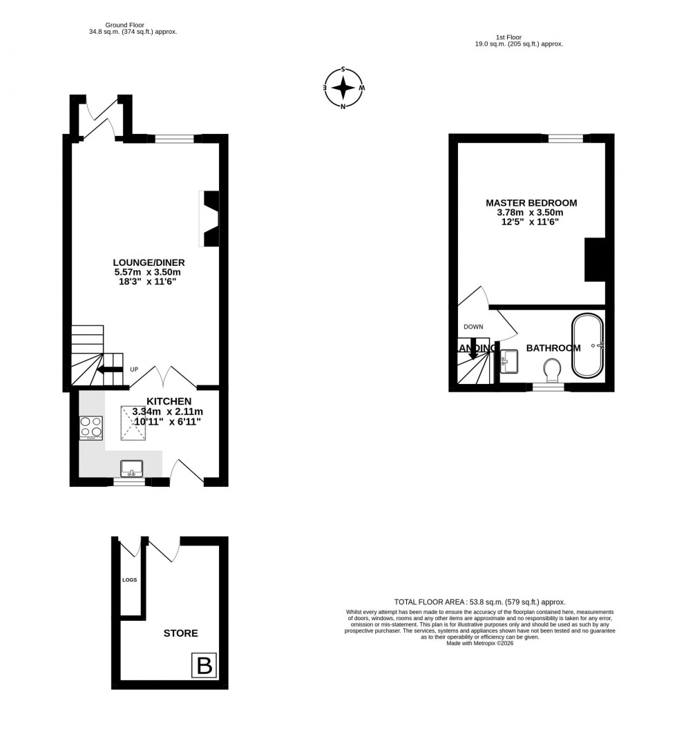 Floorplan for Chester Lane, Winsford, CW7