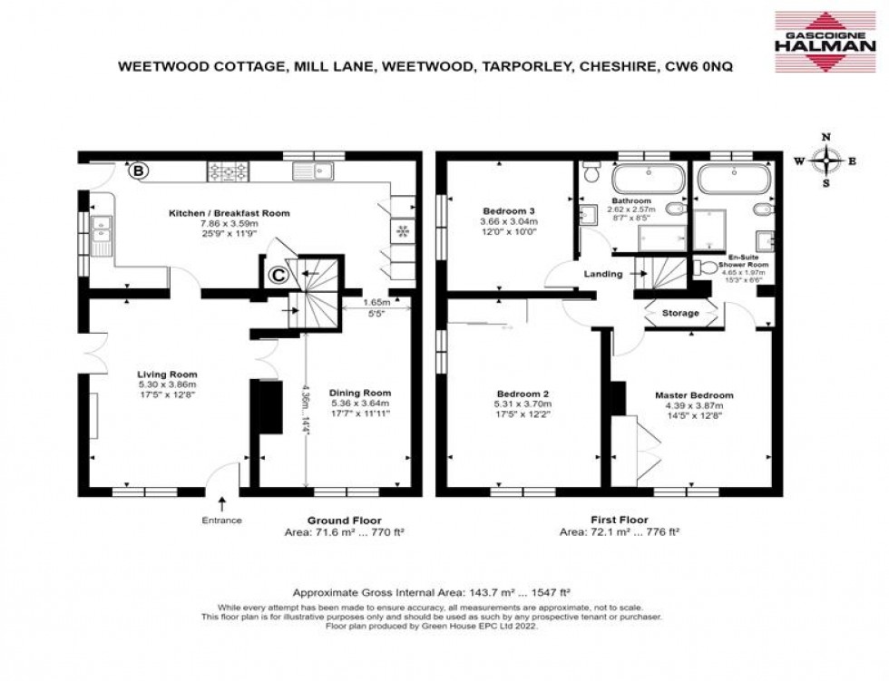 Floorplan for Mill Lane, Weetwood, Tarporley