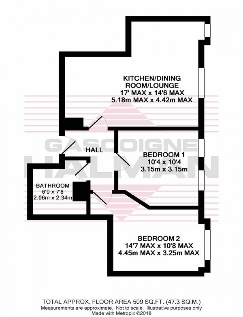 Floorplan for Provincial House, Darley Street, Sale