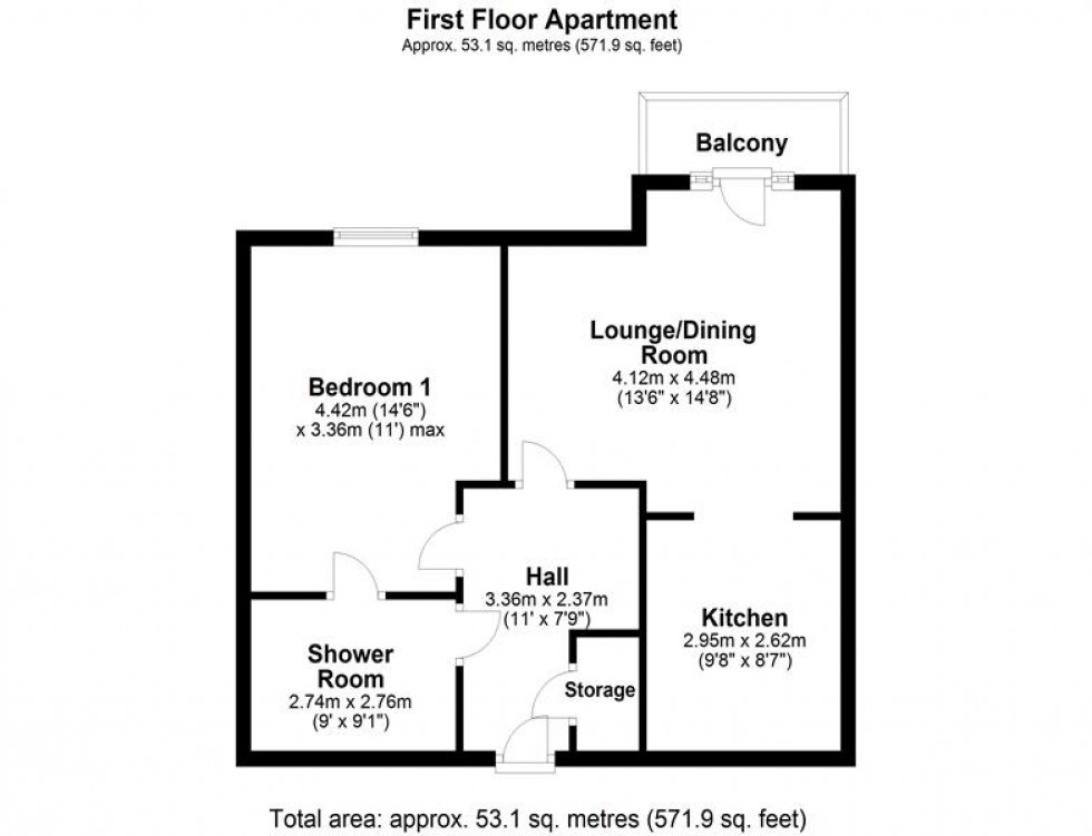 Floorplan for The Windings, Cable Drive, Helsby, Frodsham