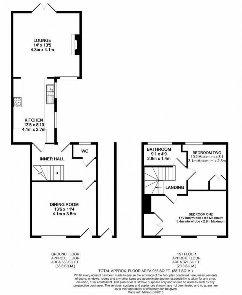 Floorplan for High Street, Tarporley