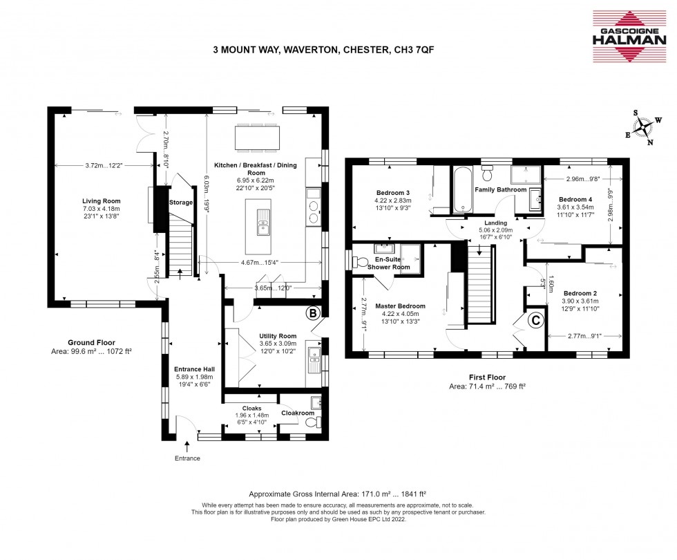 Floorplan for Mount Way, Waverton