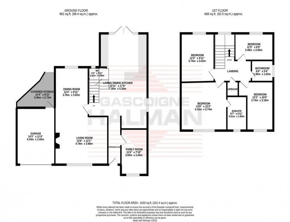 Floorplan for Radnormere Drive, Cheadle Hulme