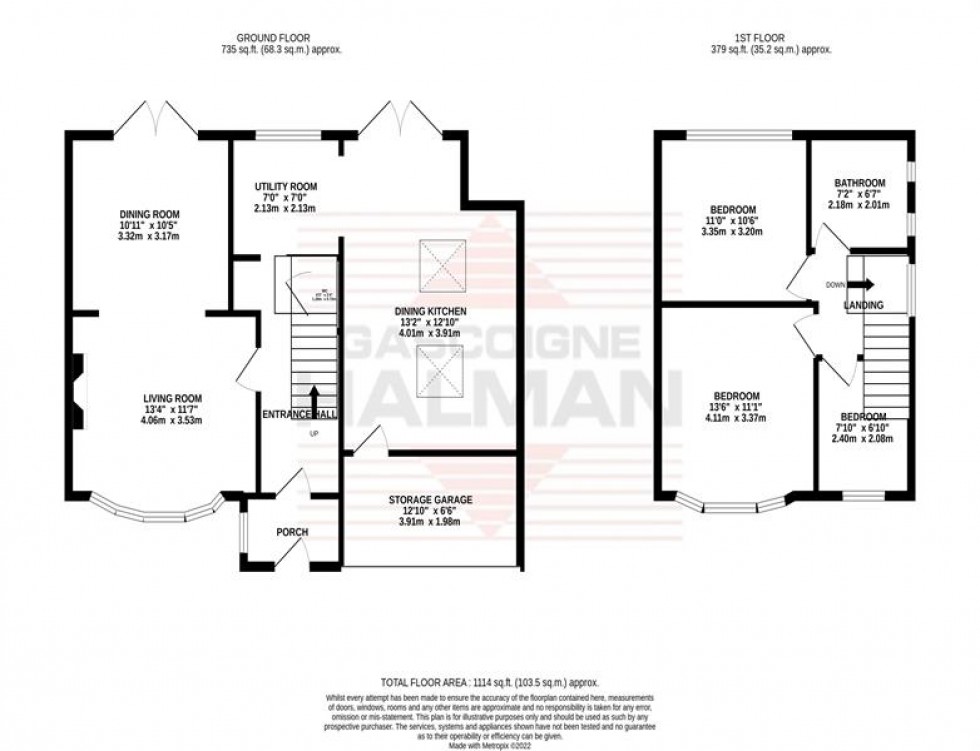 Floorplan for Pendlebury Road, Gatley