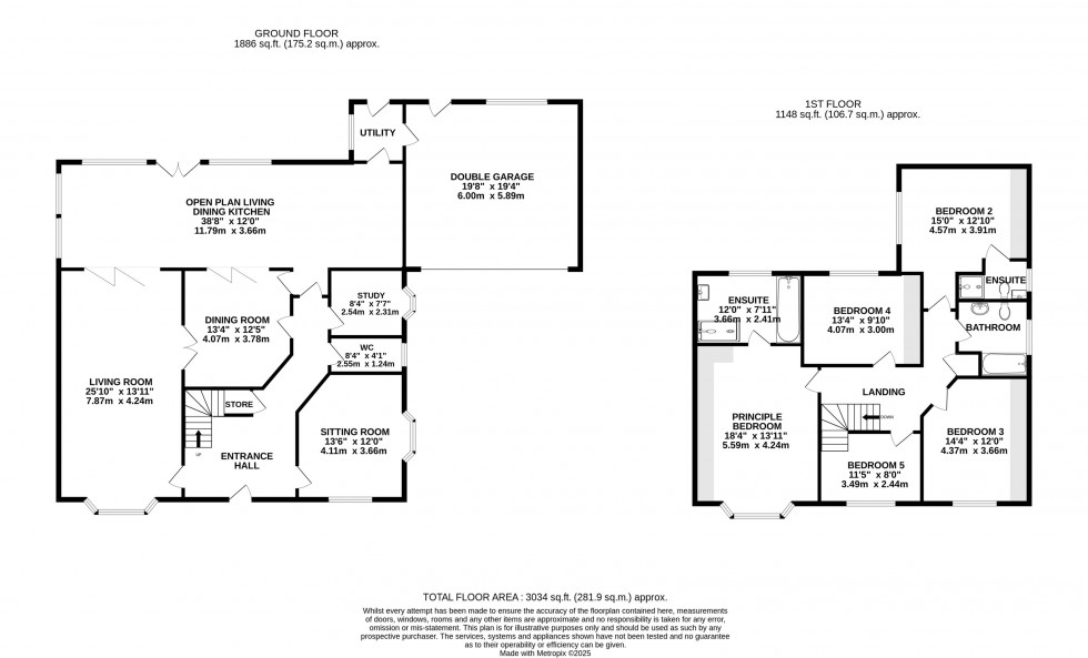 Floorplan for Avondale Rise, Wilmslow