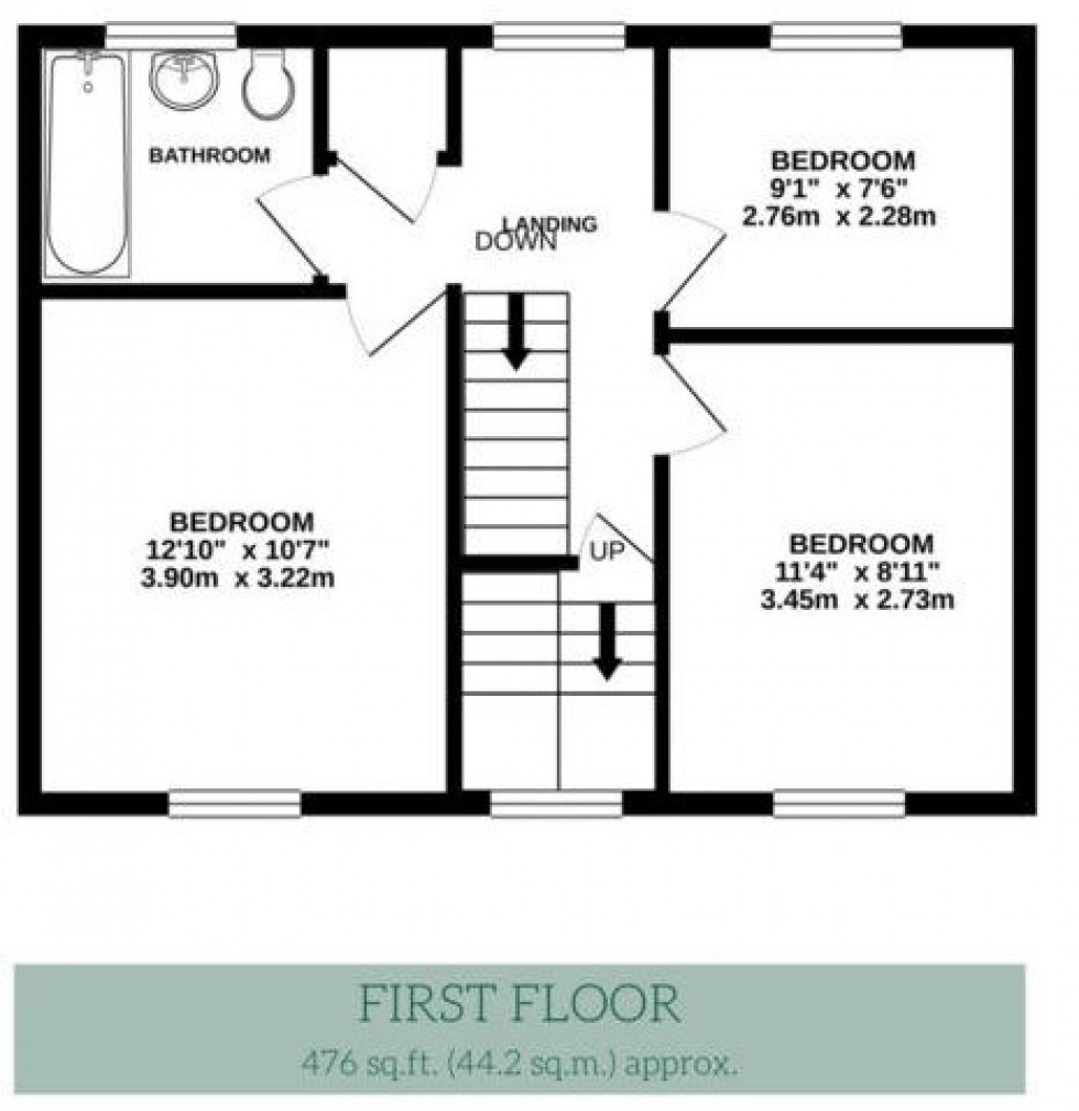 Floorplan for Holcroft Drive, Cuddington