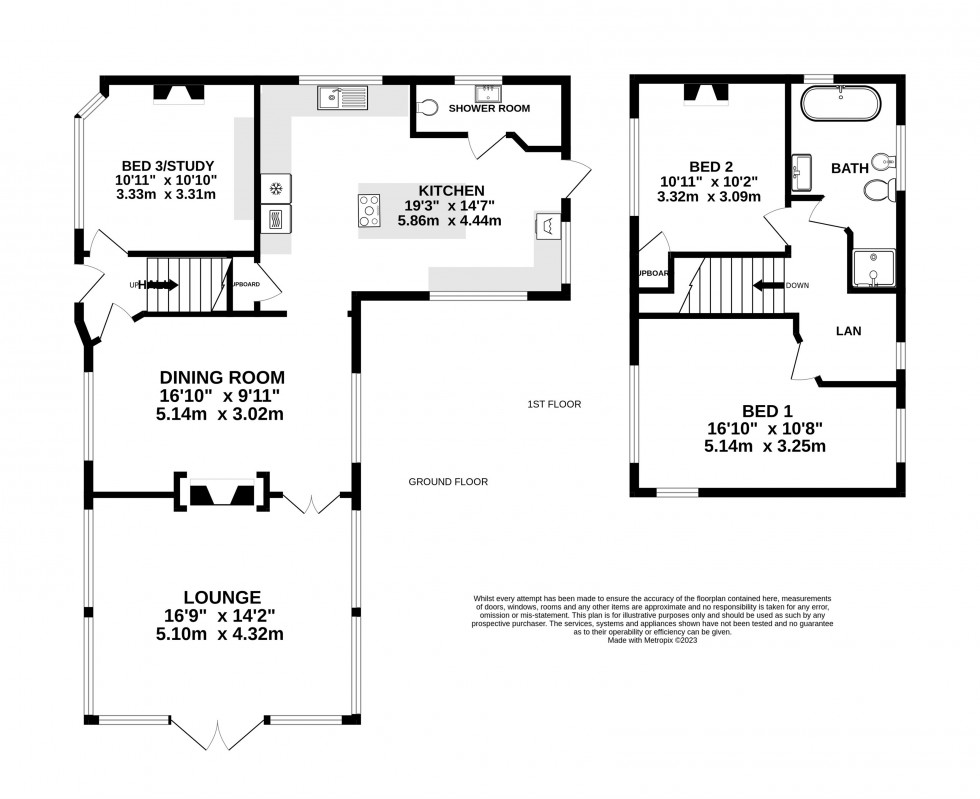 Floorplan for Warburton Lane, Warburton, Lymm