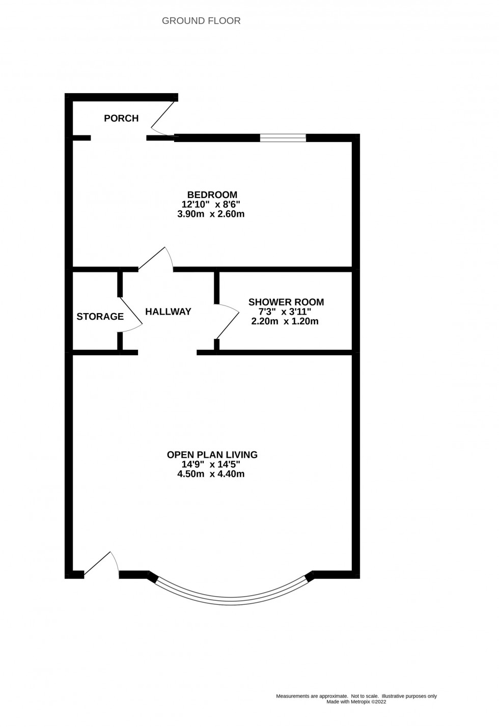 Floorplan for Market Street, New Mills, New Mills