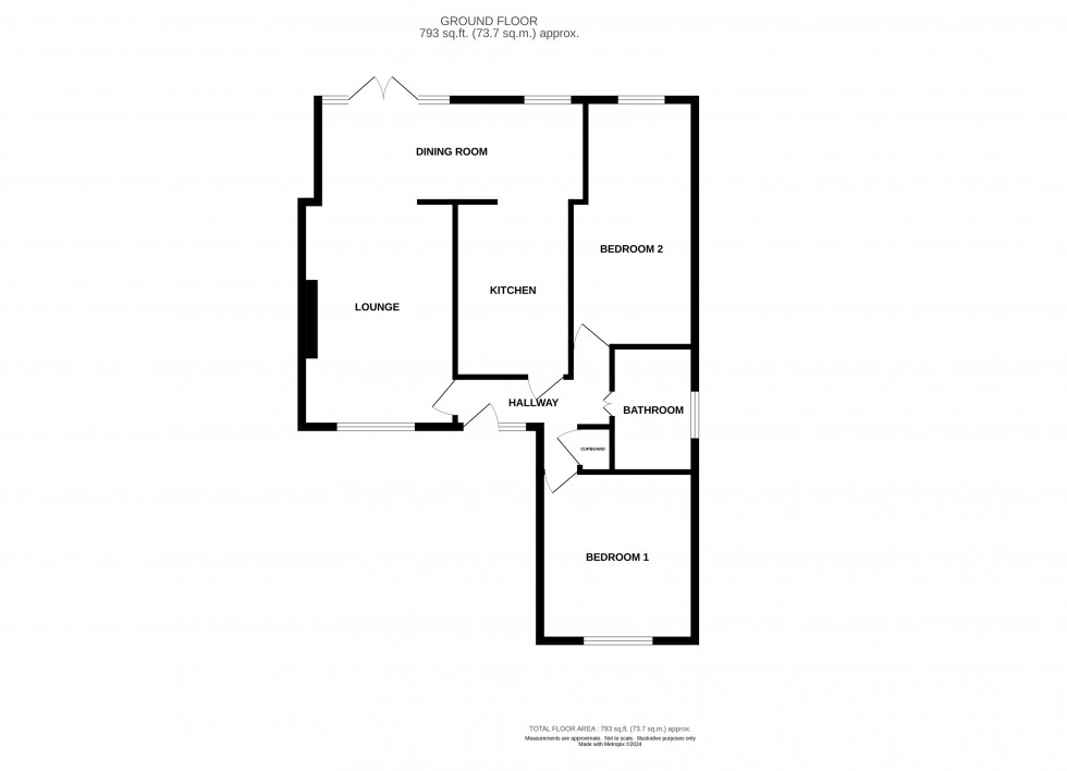 Floorplan for Urwick Road, Romiley, Stockport
