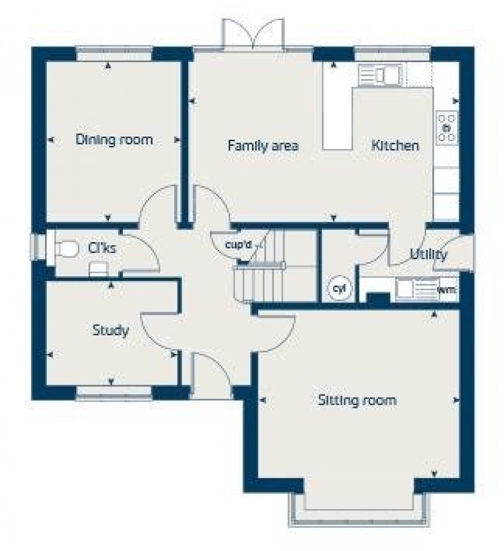 Floorplan for Barnside Way, Moulton, Northwich