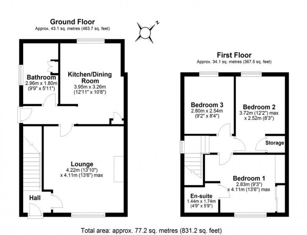 Floorplan for Chapel Avenue, Kingsley, Frodsham