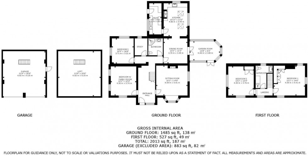 Floorplan for Back Lane, Spurstow, Tarporley