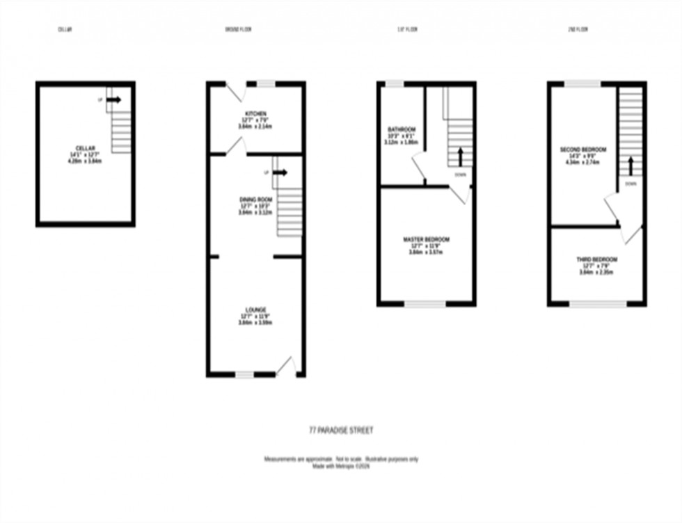 Floorplan for Paradise Street, Macclesfield, SK11