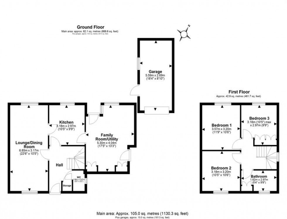 Floorplan for Rodgers Close, Frodsham