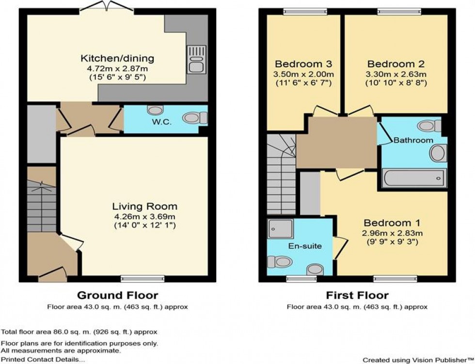 Floorplan for Sandstone Lane, Tarporley