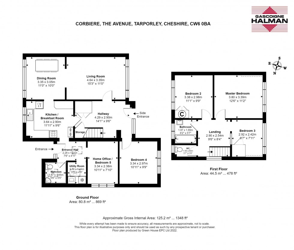 Floorplan for The Avenue, Tarporley