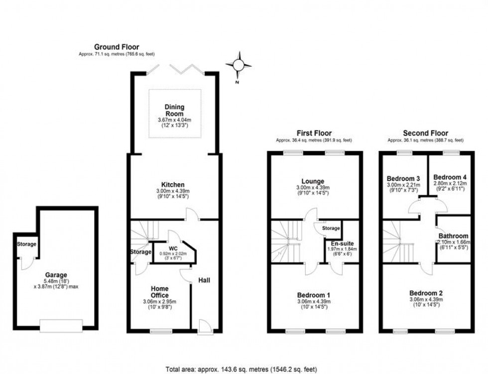 Floorplan for Bridgewater Close, Frodsham