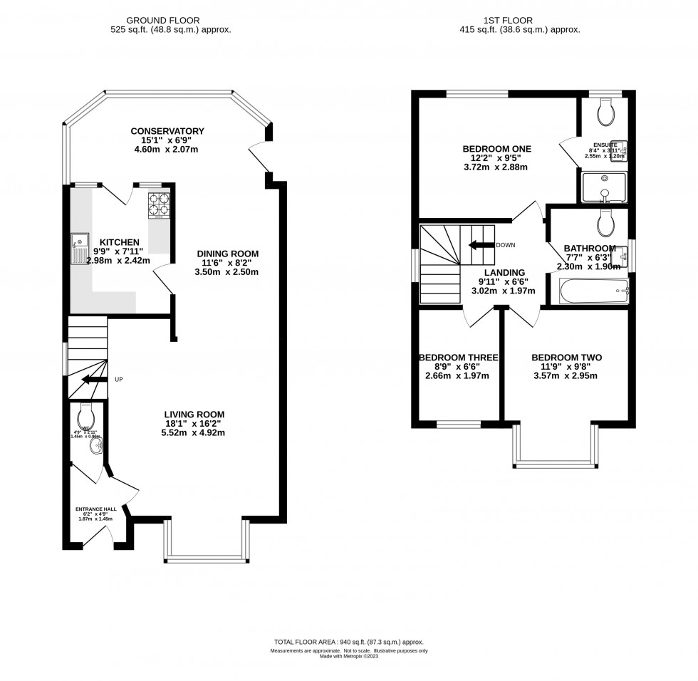Floorplan for Samlesbury Close, Didsbury
