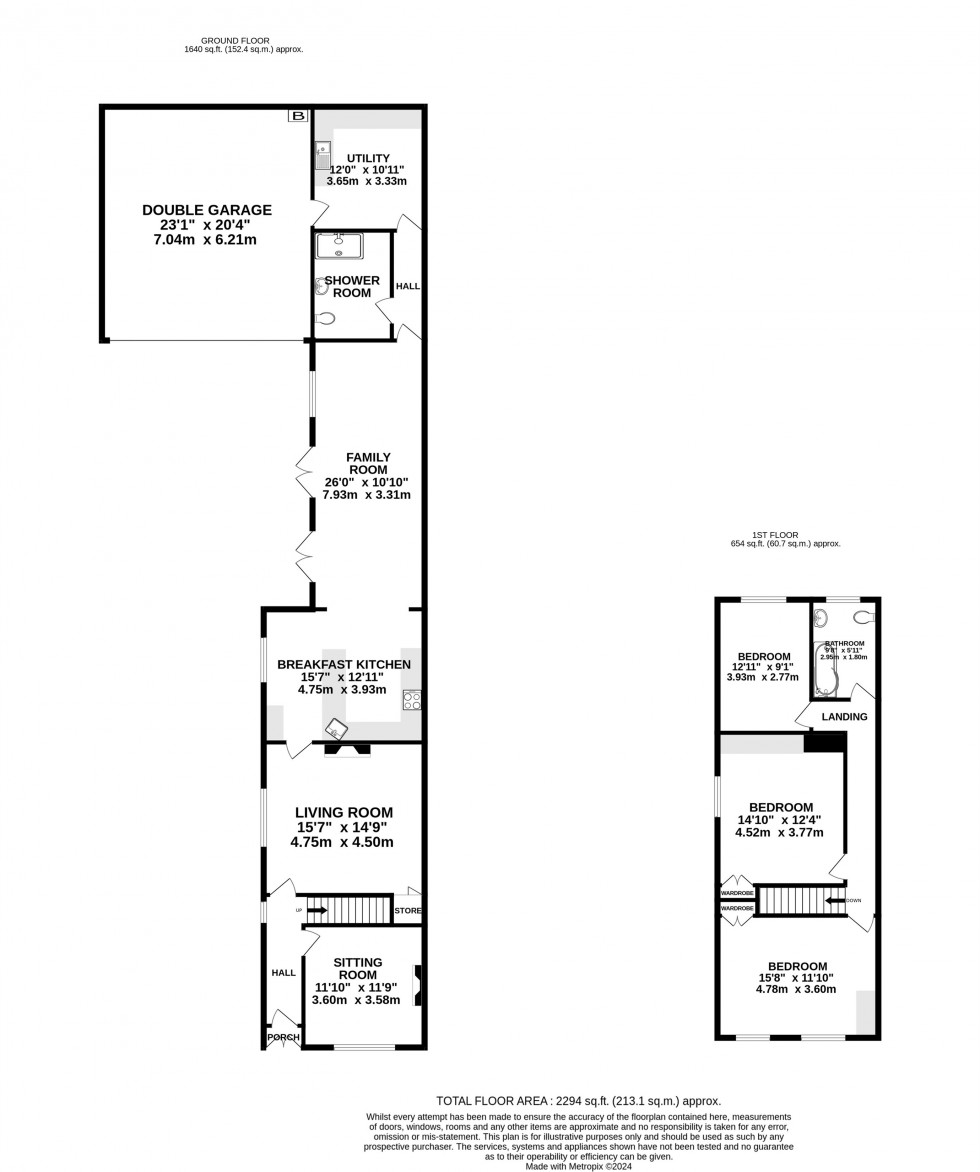 Floorplan for Lacey Green, Wilmslow