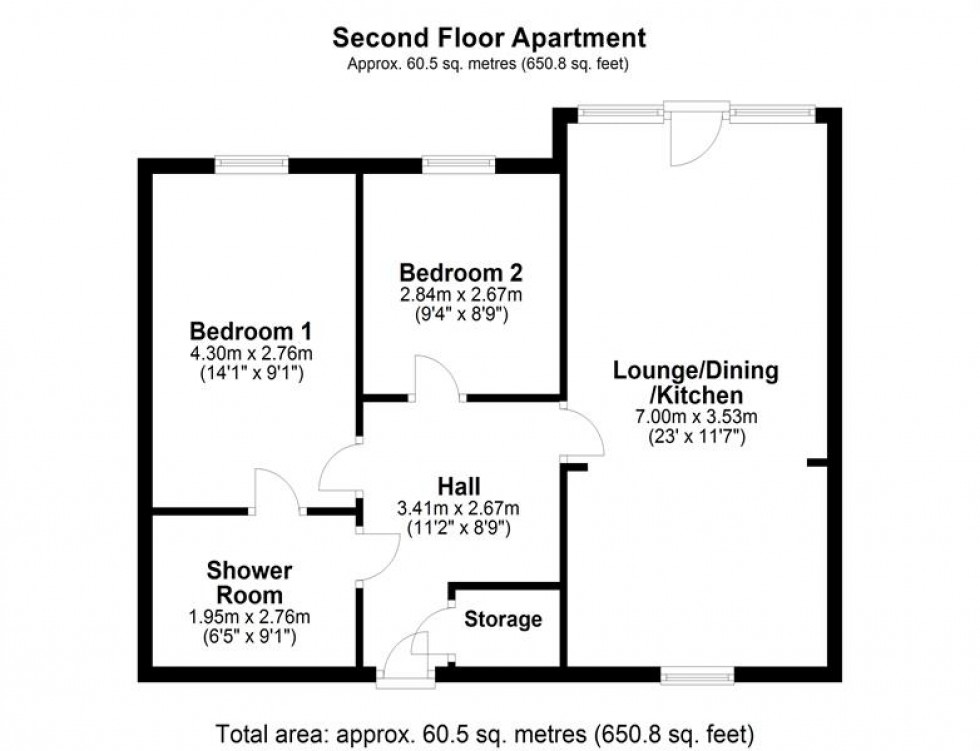 Floorplan for The Windings, Cable Drive, Helsby, Frodsham