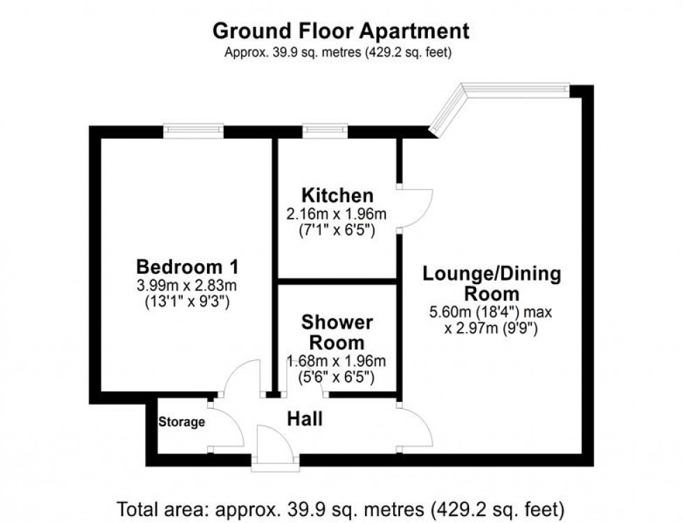 Floorplan for Lincoln Court, Lower Robin Hood Lane, Helsby, Frodsham