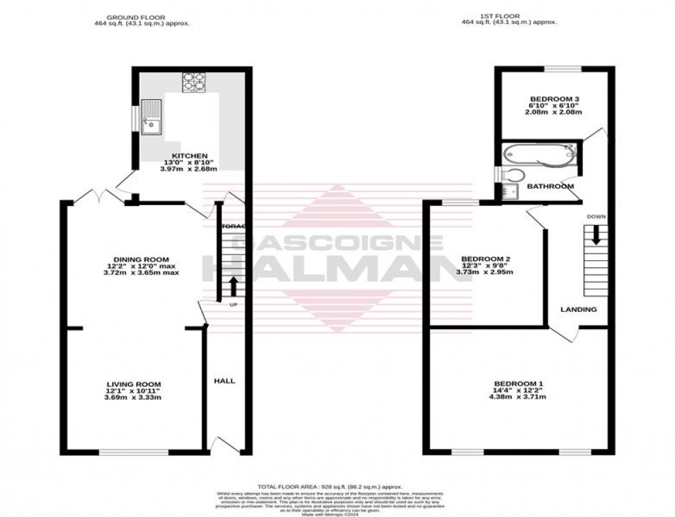 Floorplan for St. Augustines Road, Cheadle Heath, Stockport