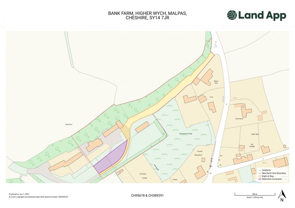 Floorplan for Bank Farm, Higher Wych
