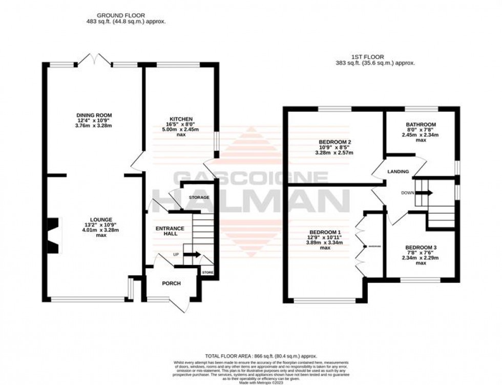 Floorplan for Wenlock Road, Sale