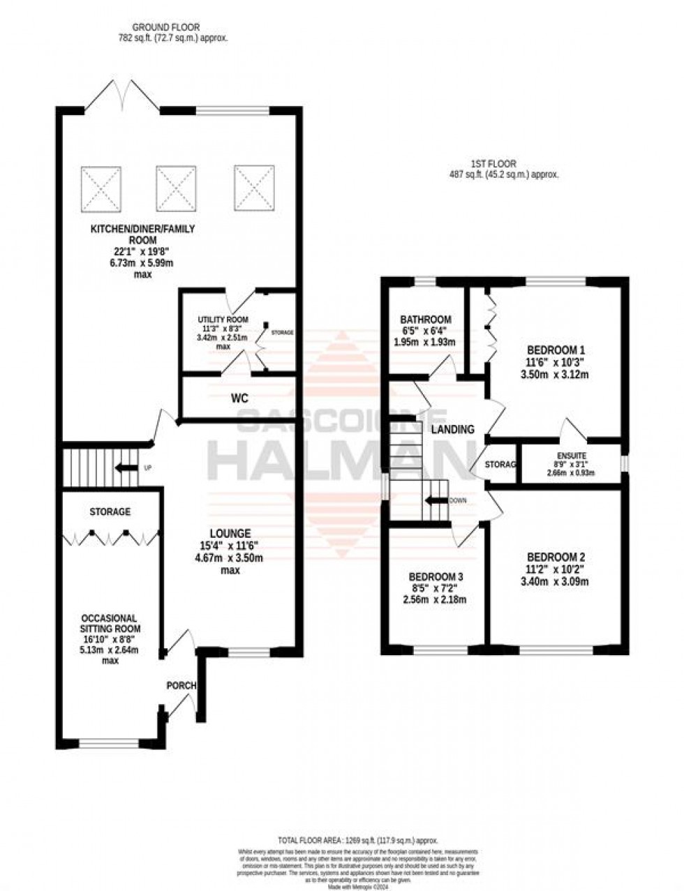Floorplan for Earlesfield Close, Sale