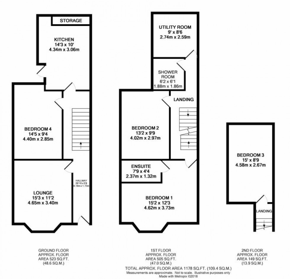 Floorplan for Montrose Avenue, Manchester
